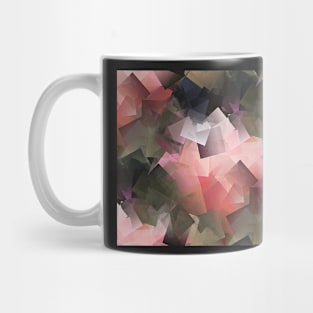 Abstract In Pink, Grey And Green Mug